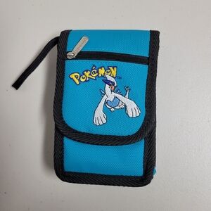 Vintage Nintendo Game Boy Teal Pokemon Lugia Carrying Case Pouch.